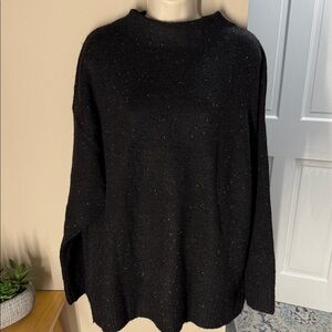 Well Worn nep yarn black sweater